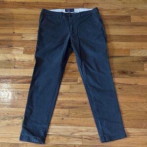 Abercrombie & Fitch Dark gray Chinos A&F - Felix super slim stretch - sz 34 x 32
